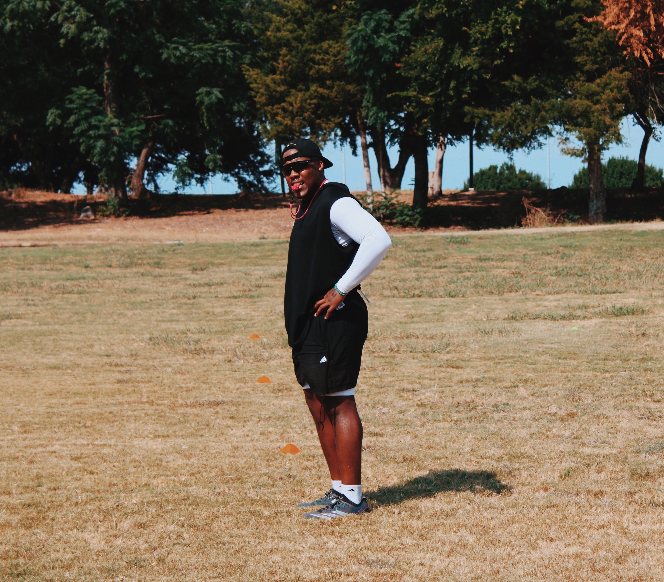 HG Performance coach on the training field